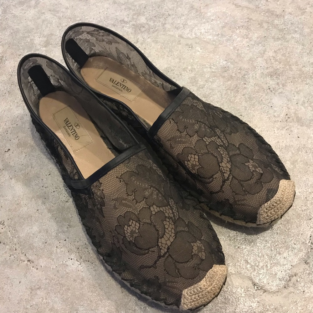 Valentino lace espadrilles